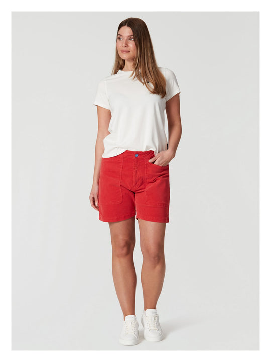 Szorty damskie SAIL RACING W Grinder Corduroy Shorts czerwone
