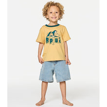 Koszulka juniorska RIP CURL Paddle Out Art Tee-Boy żółta
