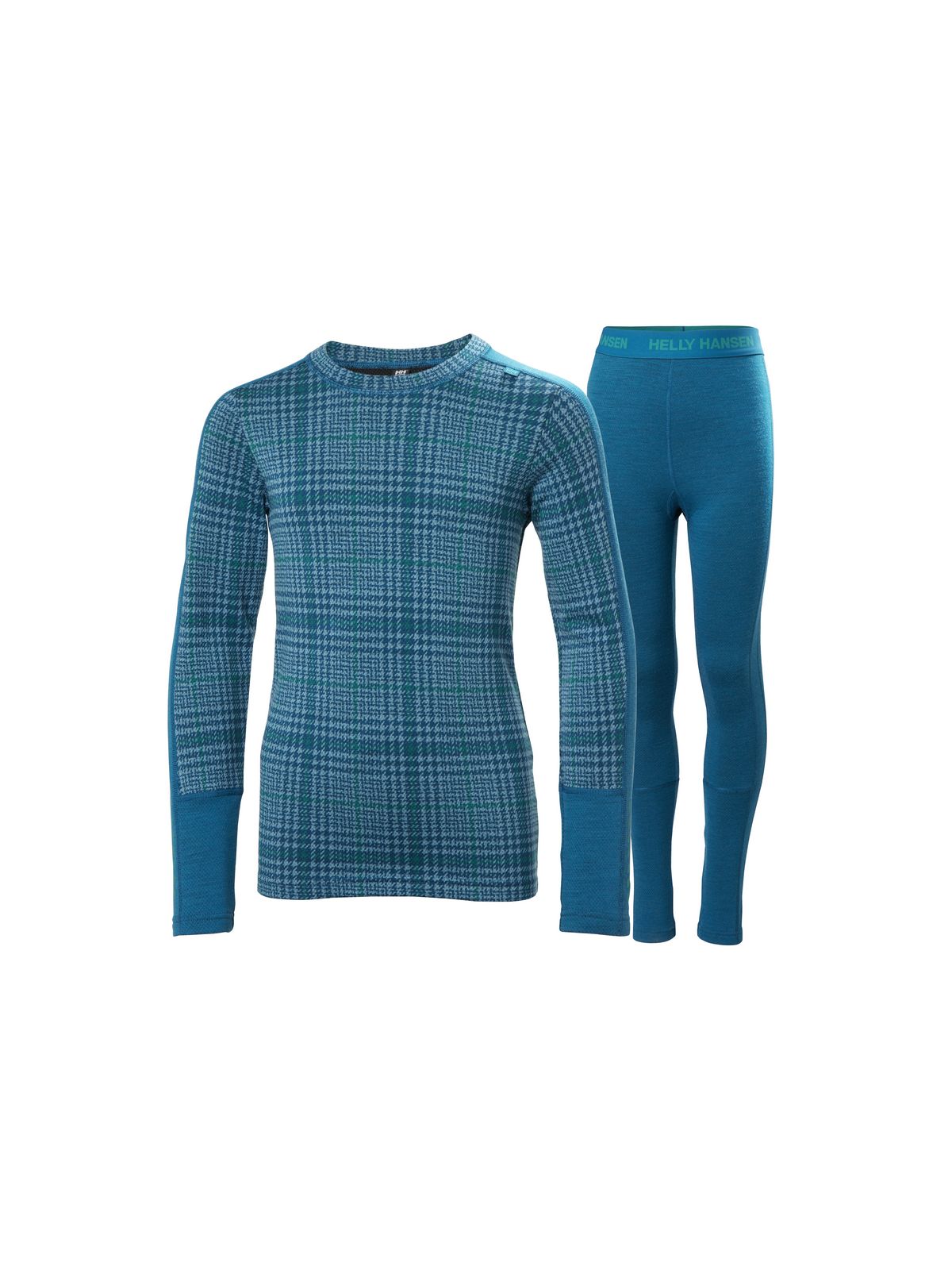 Bielizna dziecięca HELLY HANSEN Jr Graphic Lifa Merino Set kolor niebieski