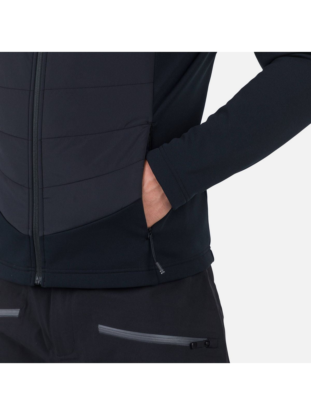 Bluza męska męska ROSSIGNOL Classique Hybrid Clim Fz czarny