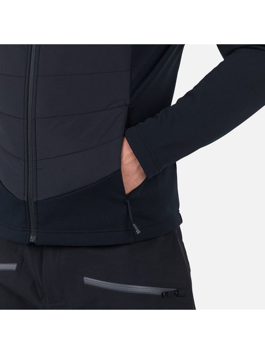 Bluza męska męska ROSSIGNOL Classique Hybrid Clim Fz czarny
