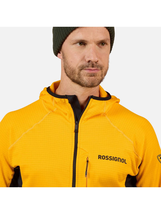 Bluza męska ROSSIGNOL BLACKSIDE MIX FZH FLEECE żółta
