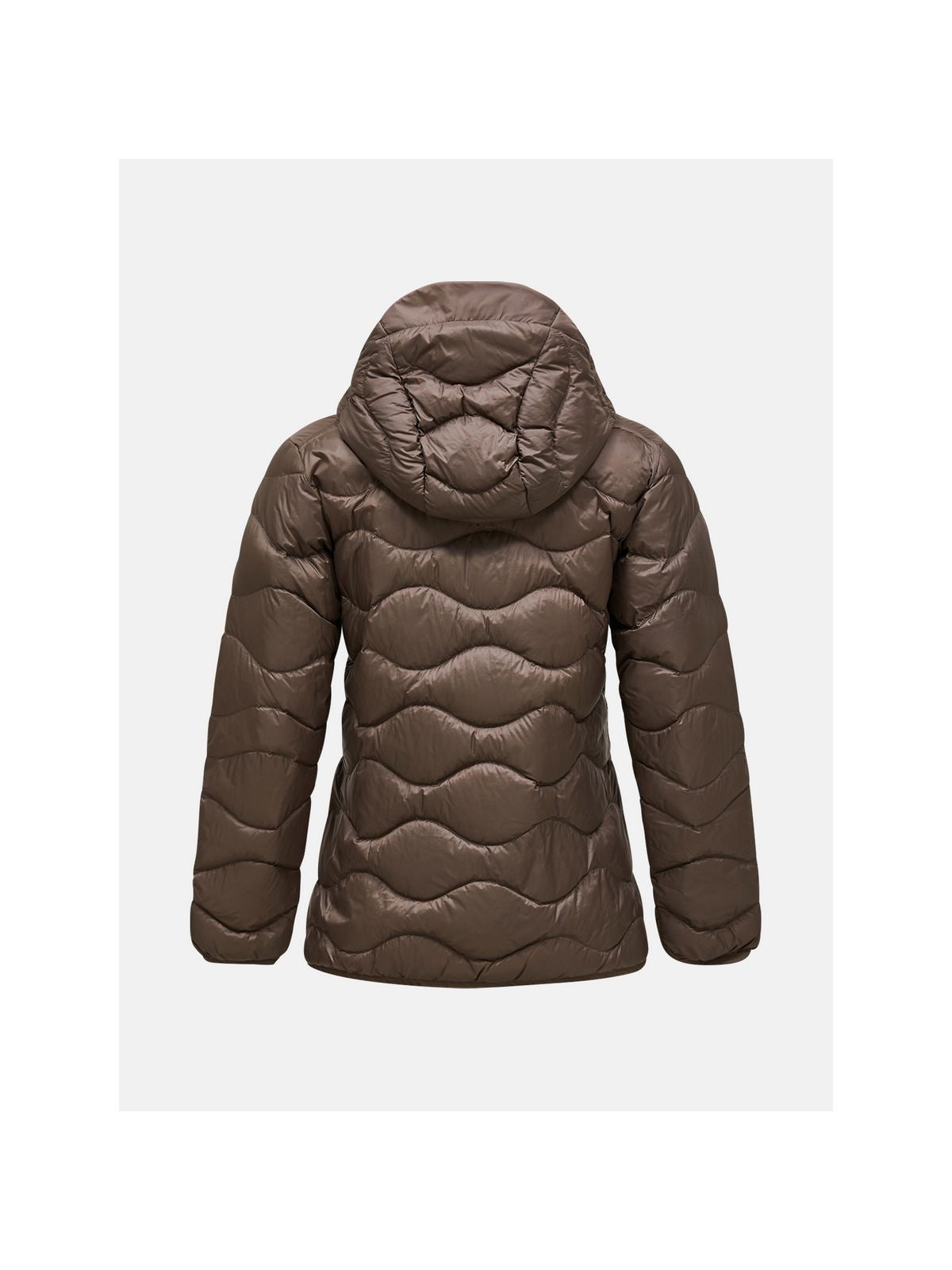 Kurtka damska PEAK PERFORMANCE Helium Down Hood Jacket brązowa