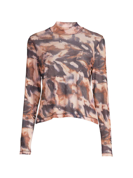 Koszulka CASALL Space Sheer Mock Neck Longsleeve space
