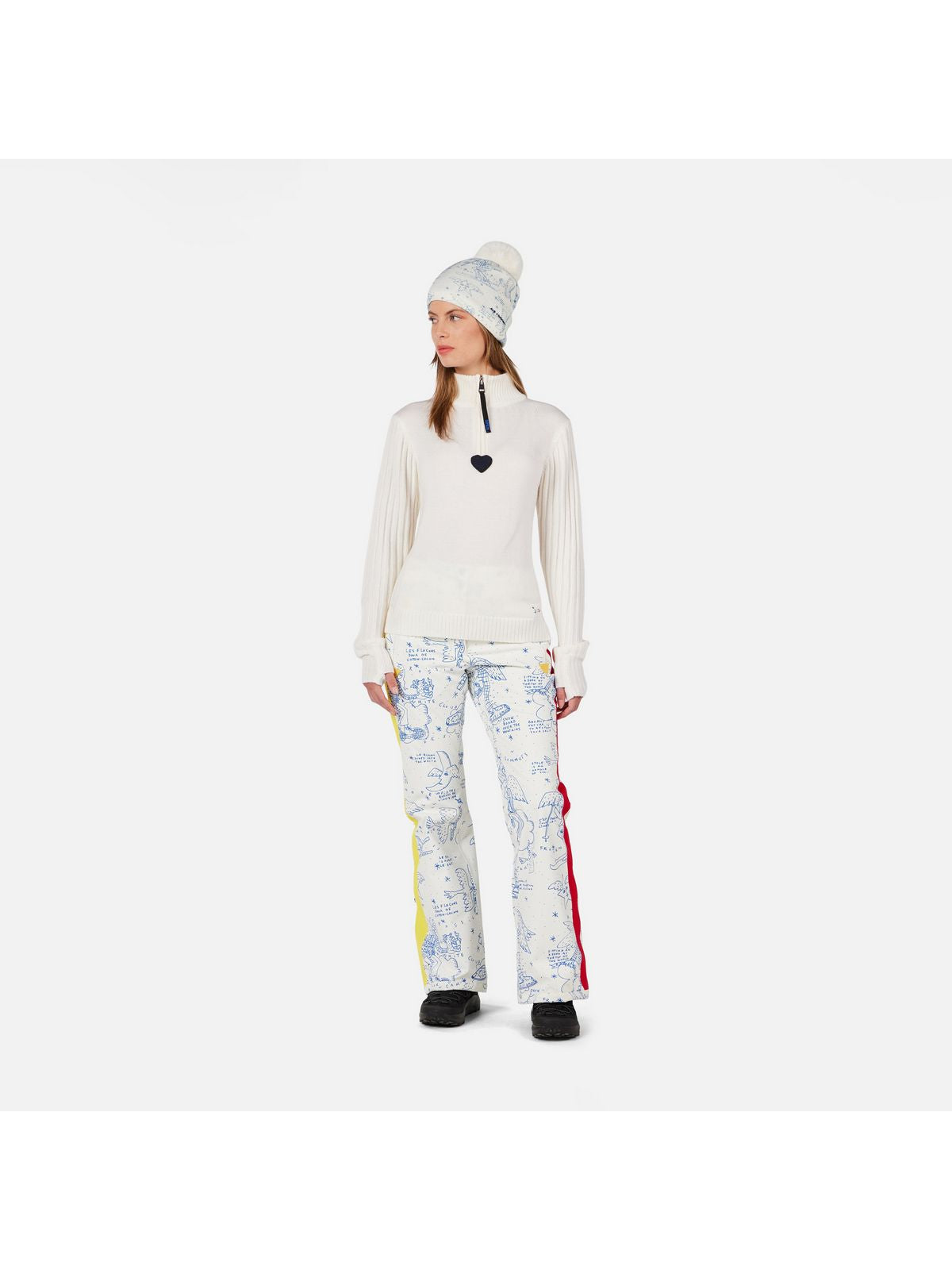 Sweter damski ROSSIGNOL W JCC MERIB HZ biały