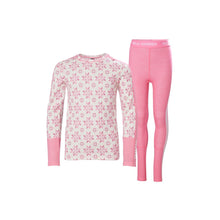 Bielizna Helly Hansen Jr Graphic Lifa Merino Set różowy
