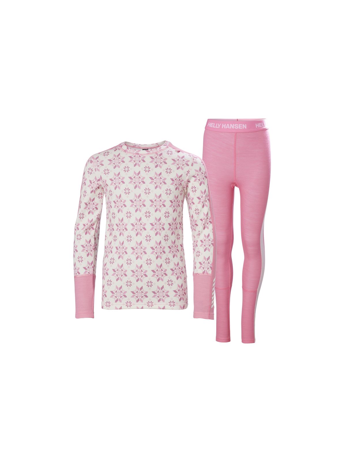 Bielizna Helly Hansen Jr Graphic Lifa Merino Set różowy