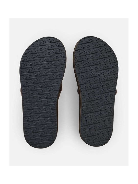 Japonki męskie RIP CURL Surf Revival Leather Open Toe brązowe
