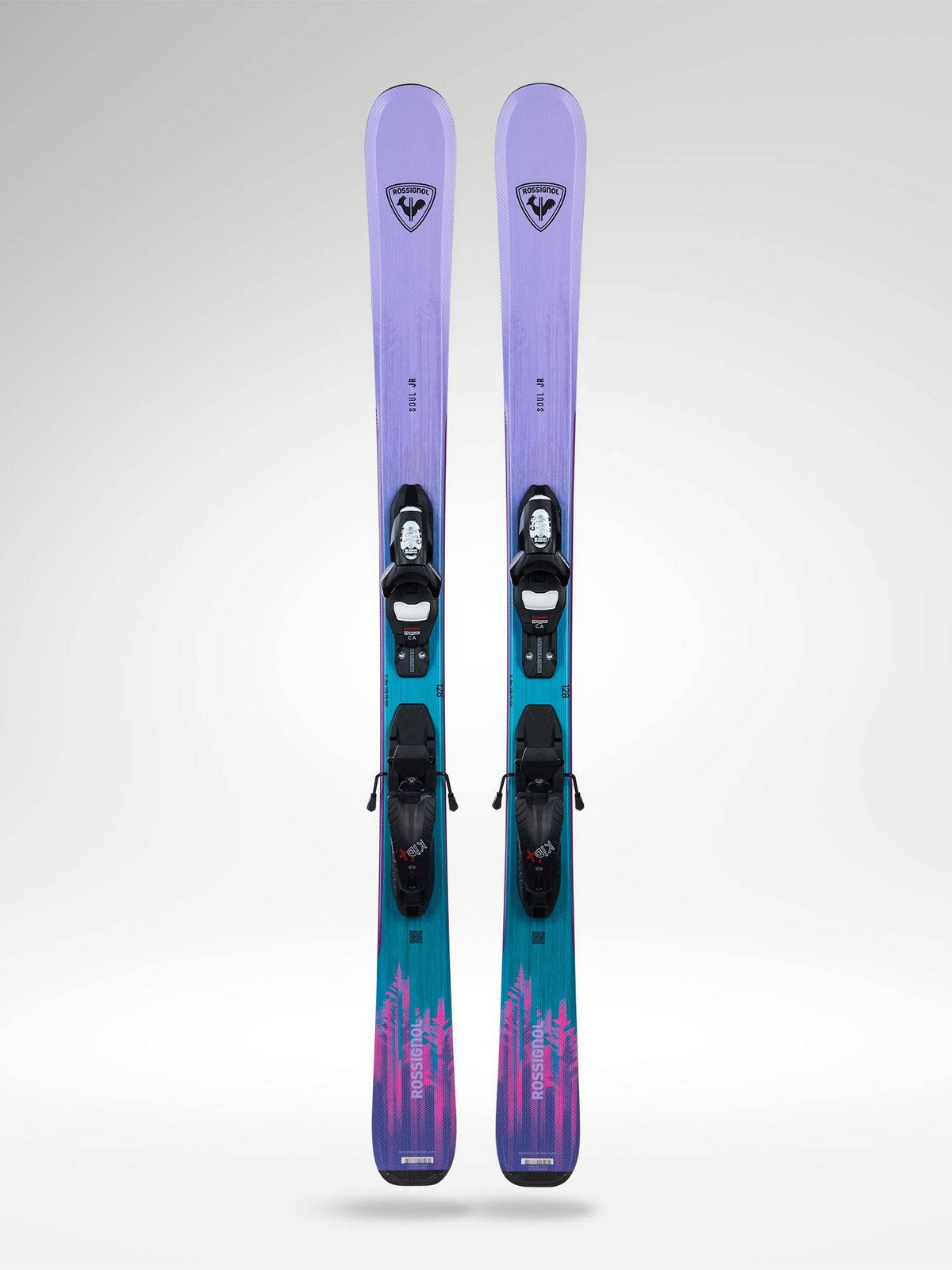 Narty dla dzieci ROSSIGNOL Soul Jr Kid-X + wiązania LOOK Kid 4 Gw B76 Black