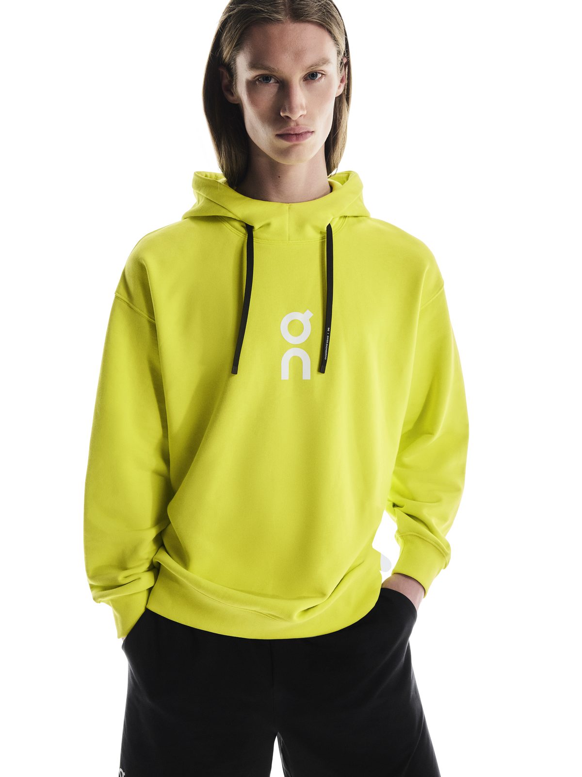 Bluza z kapturem męska On Club Hoodie żółty