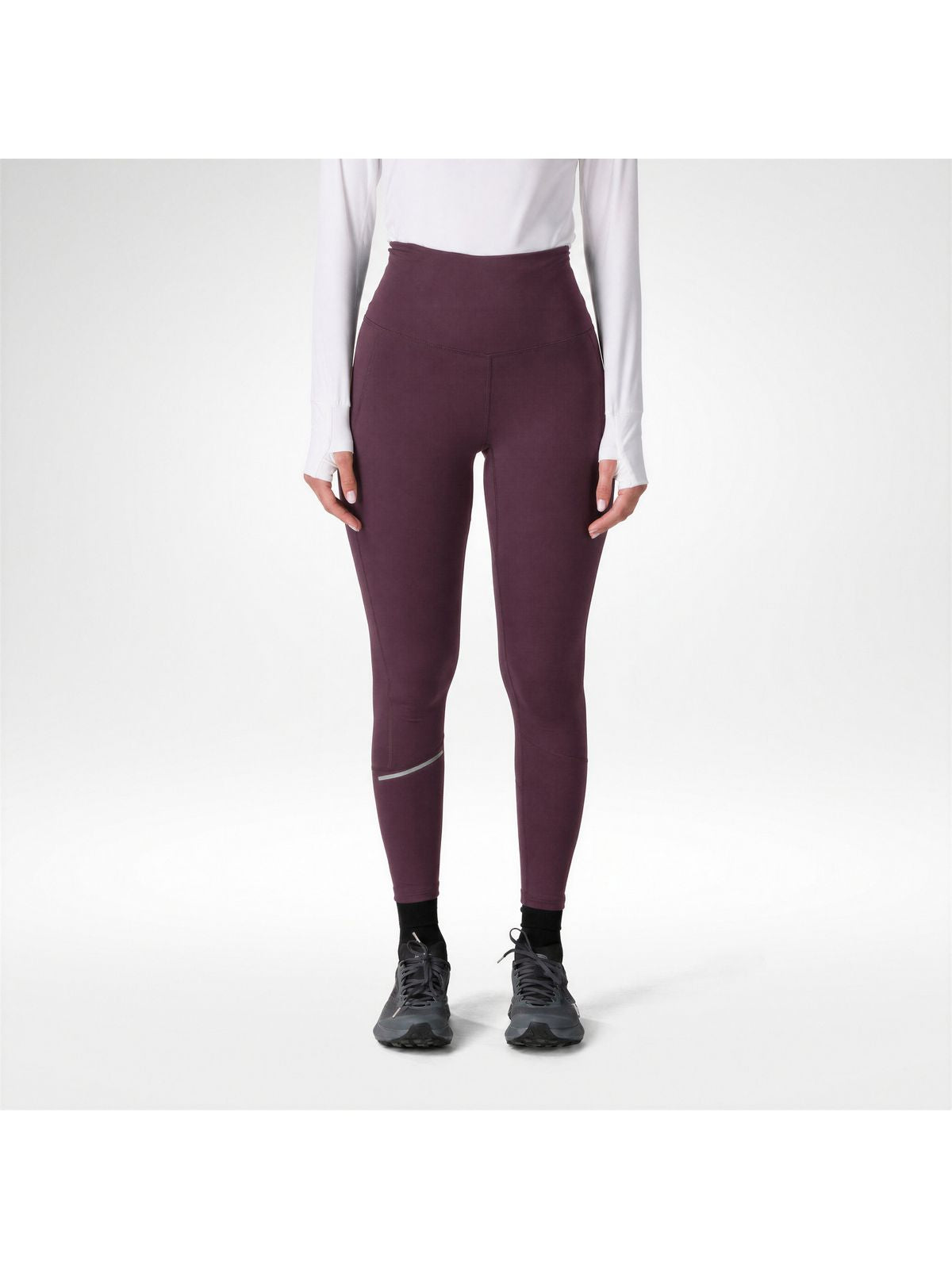 Legginsy damskie ROSSIGNOL W First Layer Tight bordowe