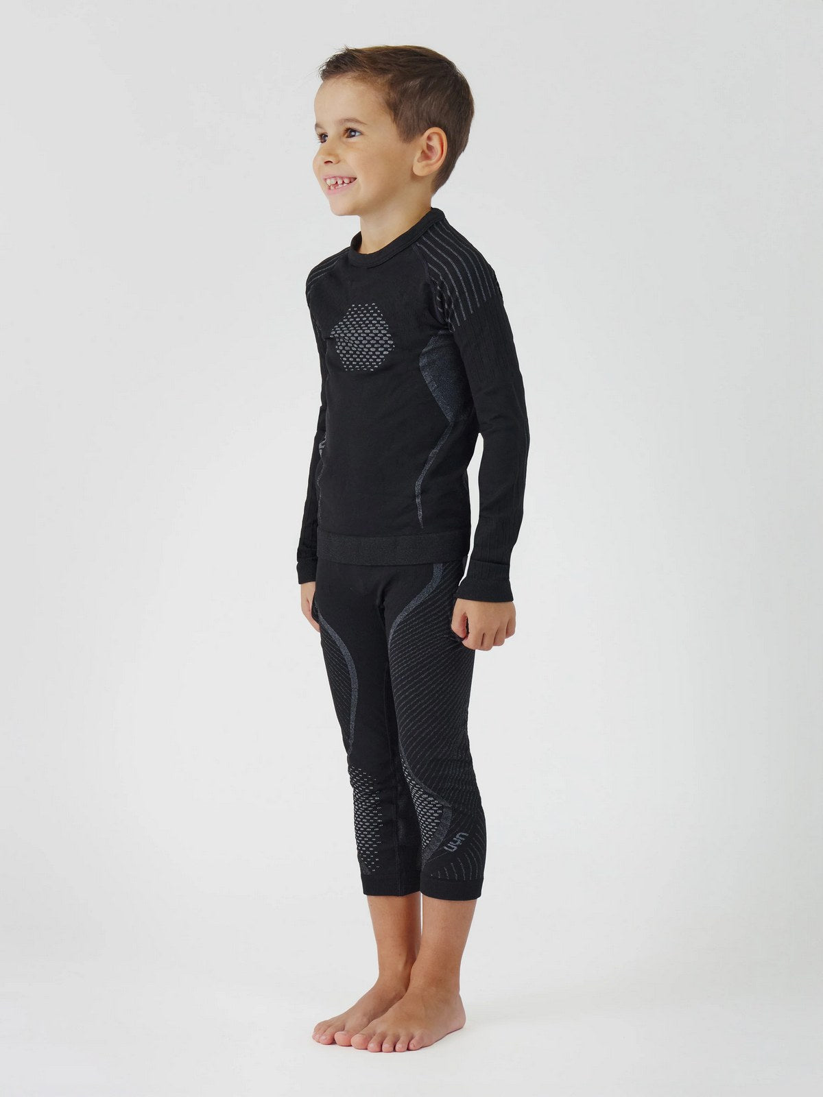 Bielizna termoaktywna zestaw UYN JR Visyon 2.0 Uw Set czarny