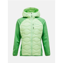 Kurtka puchowa męska PEAK PERFORMANCE Helium Down Hybrid Hood Men zielony - Adventure Sports
