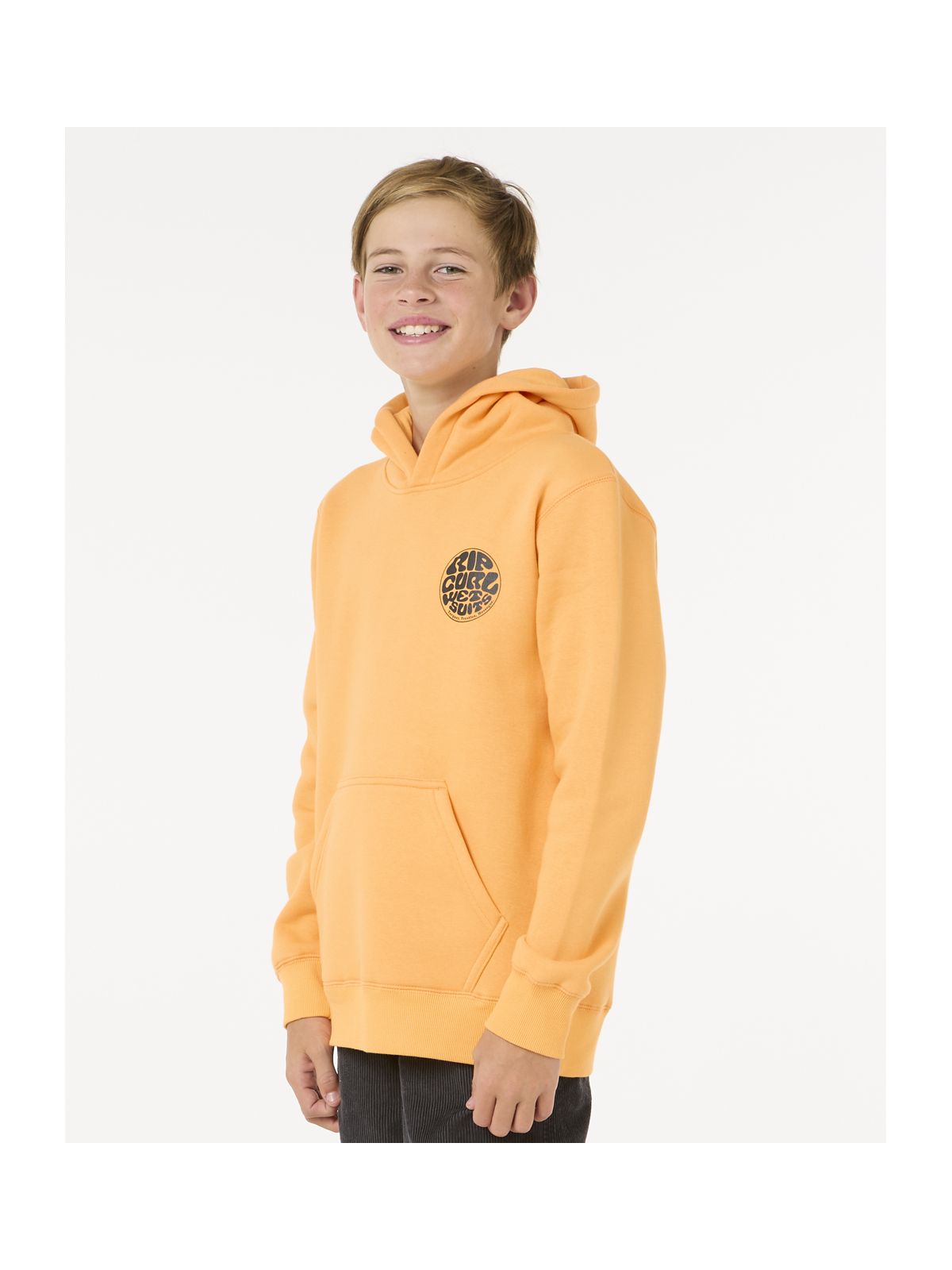 Bluza dziecięca RIP CURL Wetsuit Icon Hood-Kid pomarańczowa