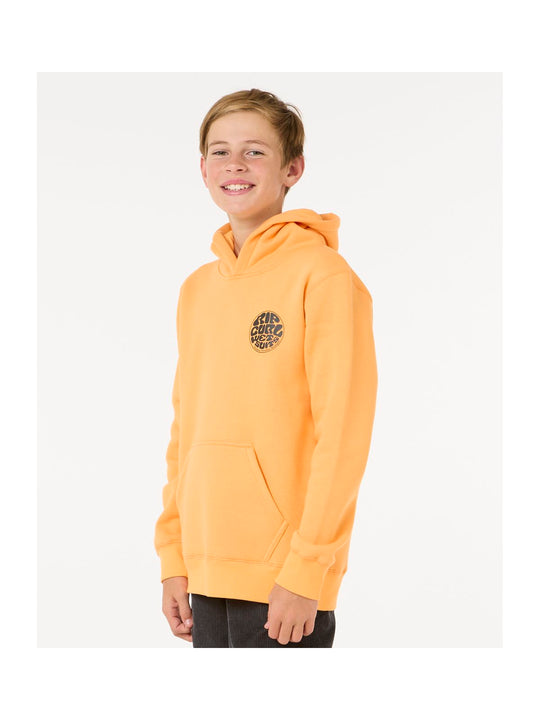 Bluza dziecięca RIP CURL Wetsuit Icon Hood-Kid pomarańczowa
