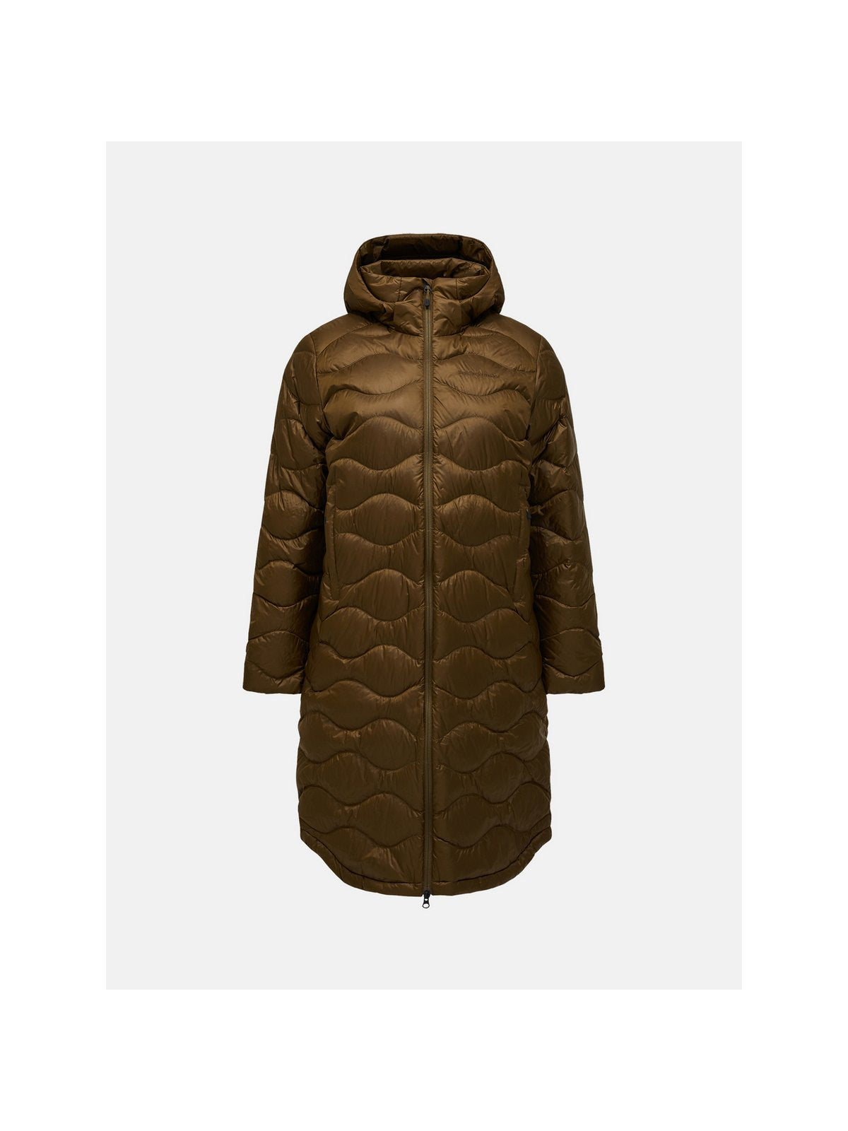 Płaszcz damski PEAK PERFORMANCE Helium Down Coat brązowy