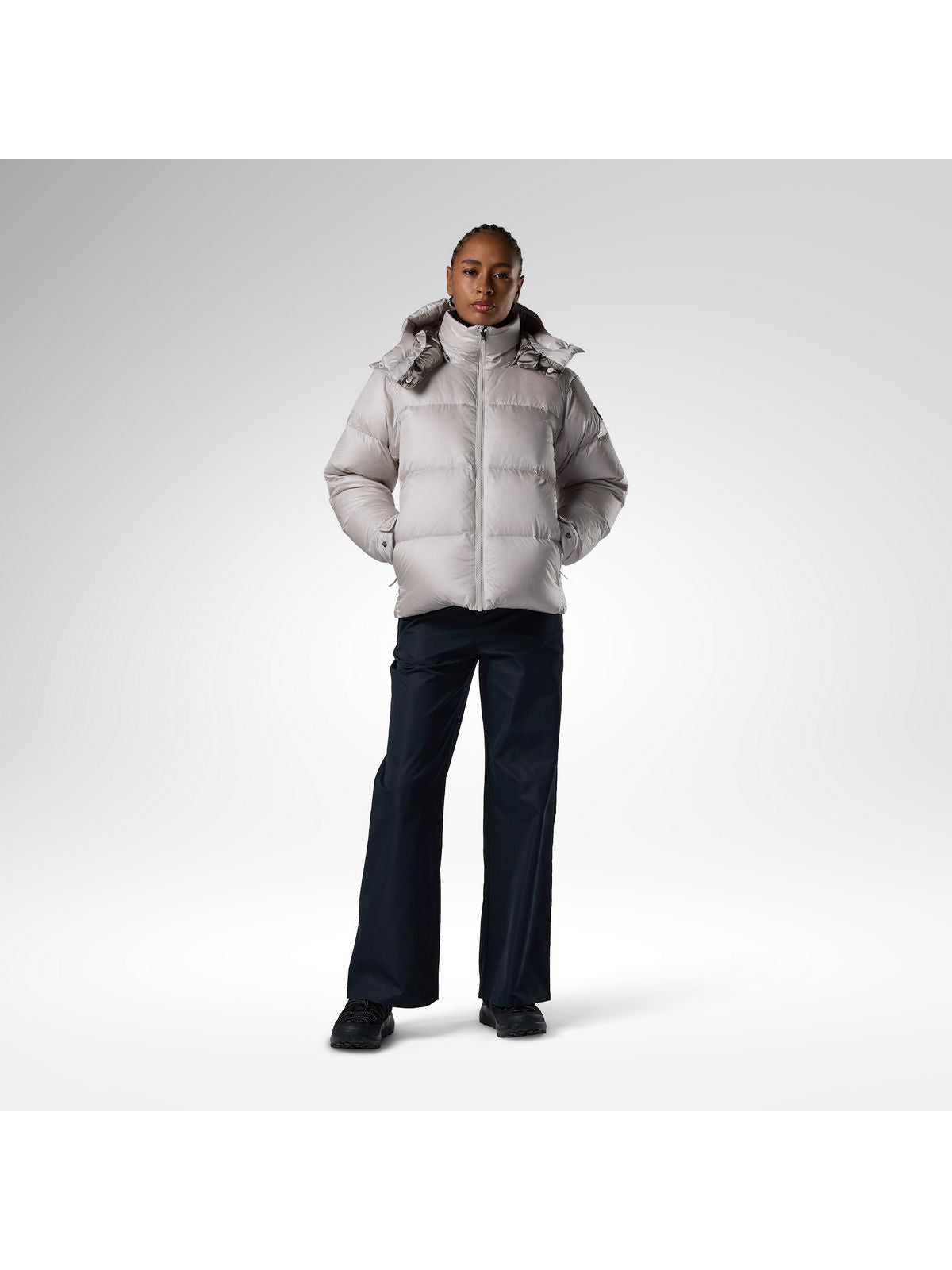 Kurtka narciarska damska ROSSIGNOL W Abel Down Hoodie Jacket szara