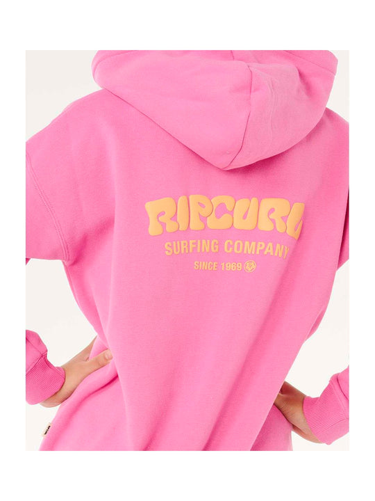 Bluza dziewczęca RIP CURL Surf Puff Hood-Girl różowa
