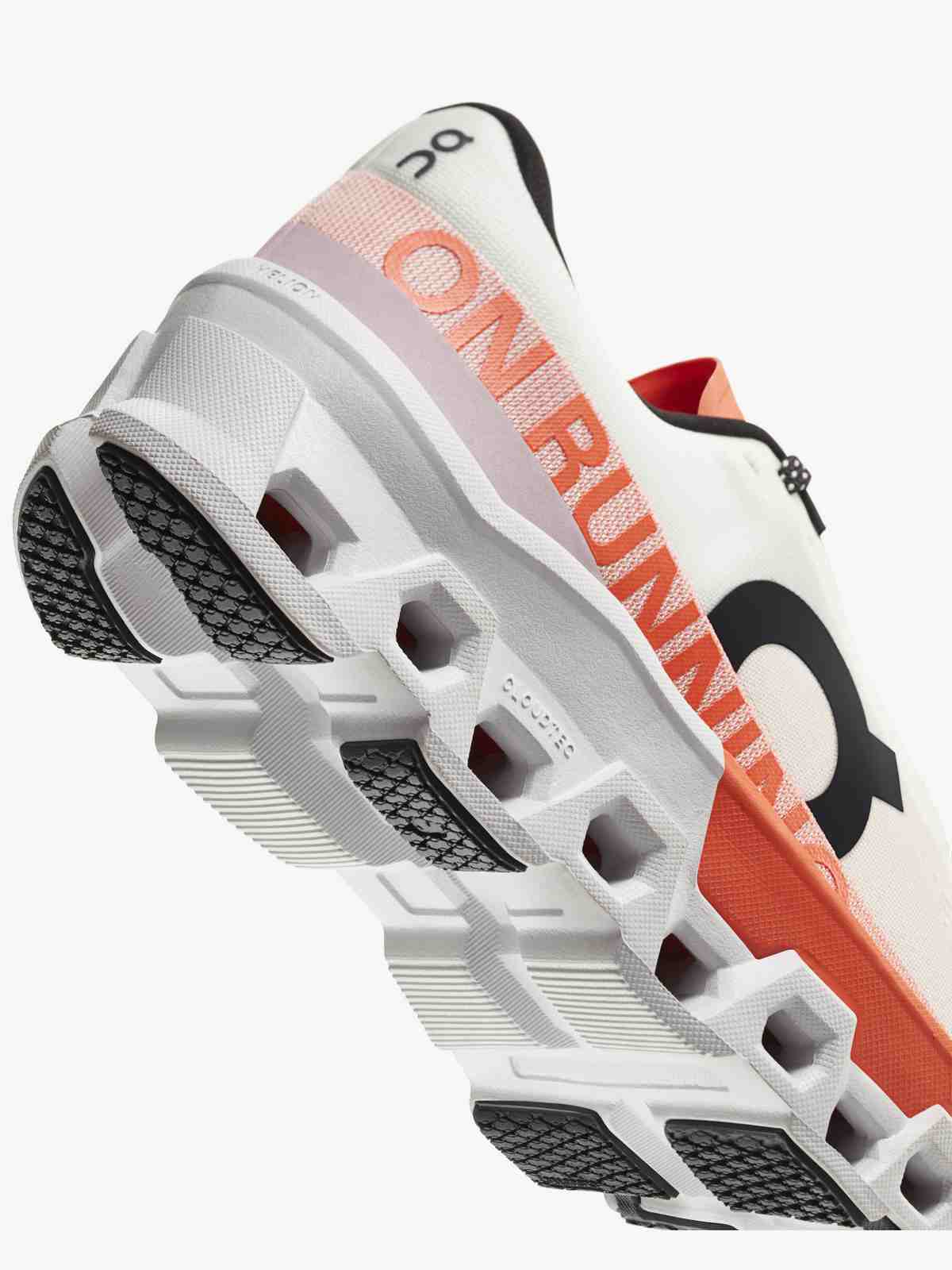 Buty do biegania męskie ON RUNNING Cloudmonster 2 biały pomarańcz