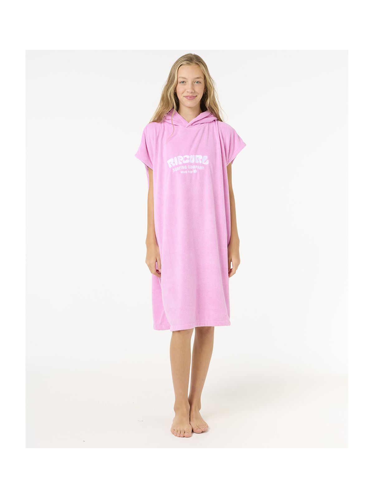 Ponczo damskie RIP CURL Classic Surf Hooded Towel-Girl różowe