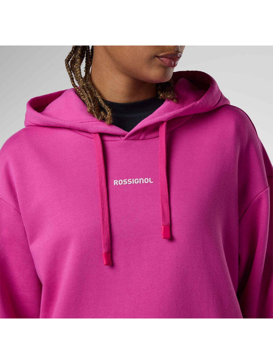 Bluza damska ROSSIGNOL W Waterfall Relax Hoodie różowa
