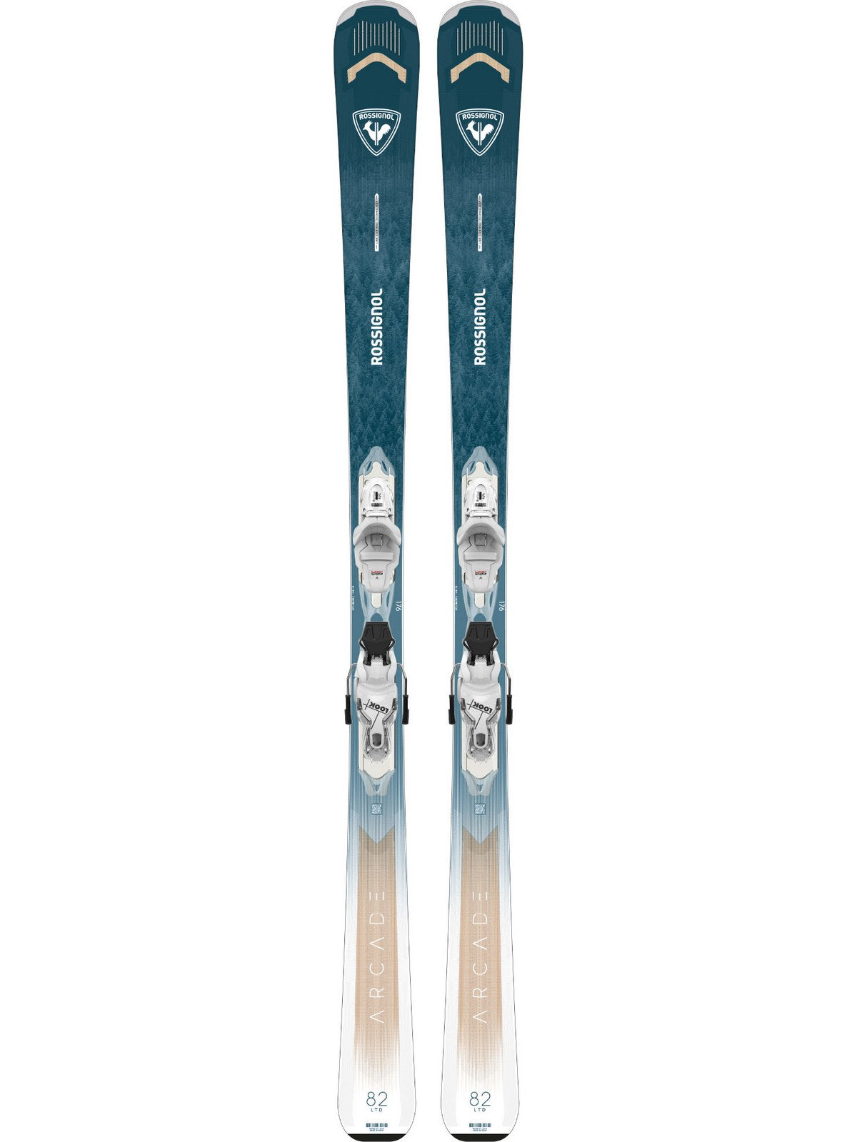 Narty damskie ROSSIGNOL Arcade W 82 Ltd Retail + wiązania LOOK Xpress W 11 GW B83 Wht/Sparkle
