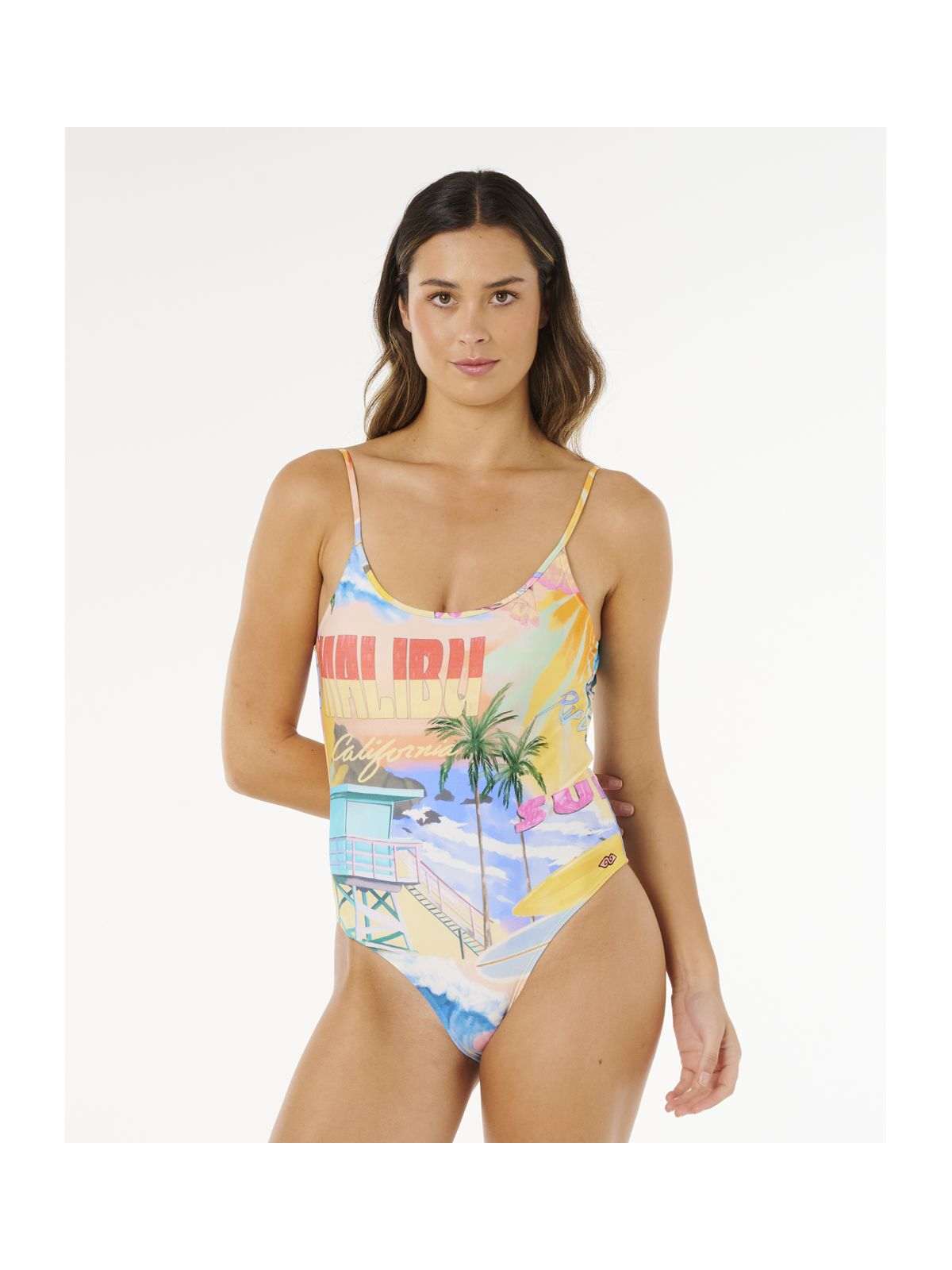 Kostium damski RIP CURL Hotel Malibu Cheeky One Piece multikolor