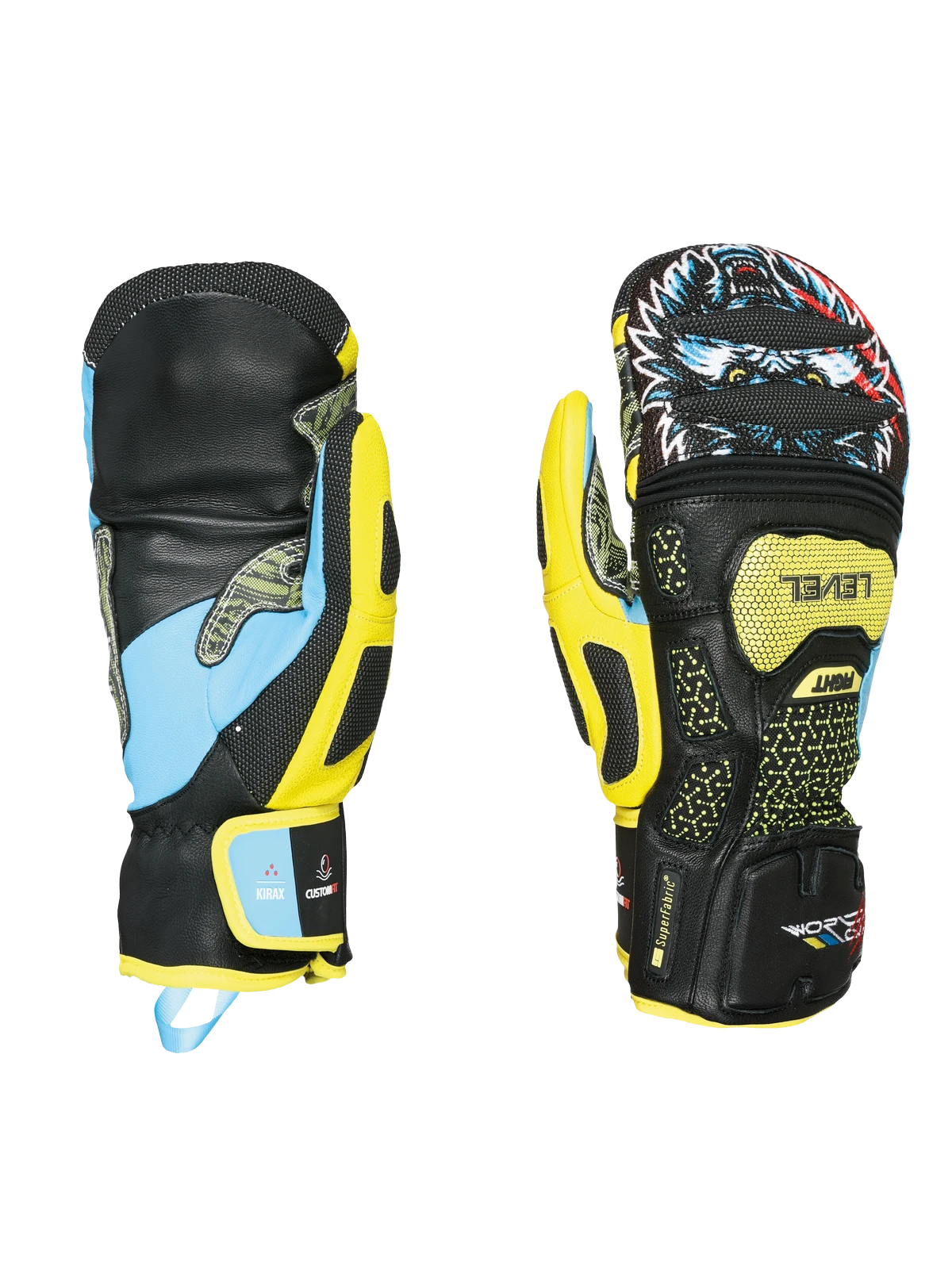 Rękawice LEVEL SQ CF Mitt Yellow-Blue