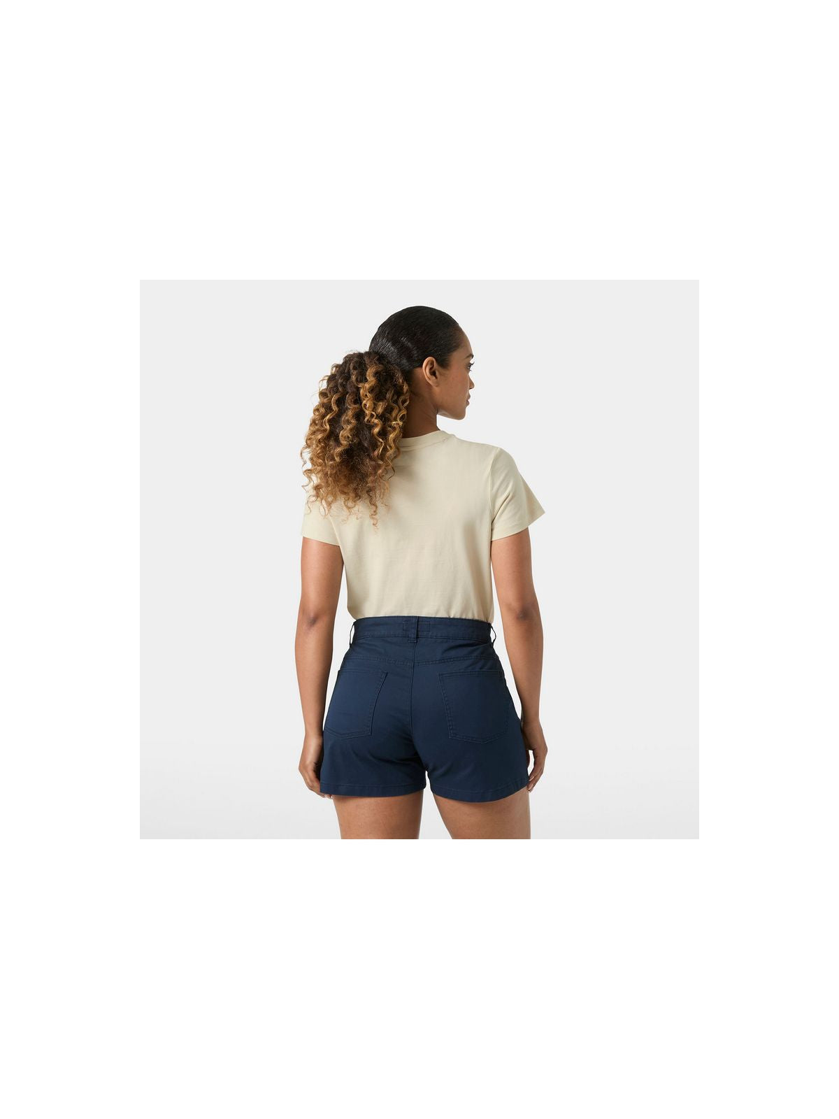 Koszulka damska HELLY HANSEN W Core Graphic T-Shirt 2.0 Beżowa