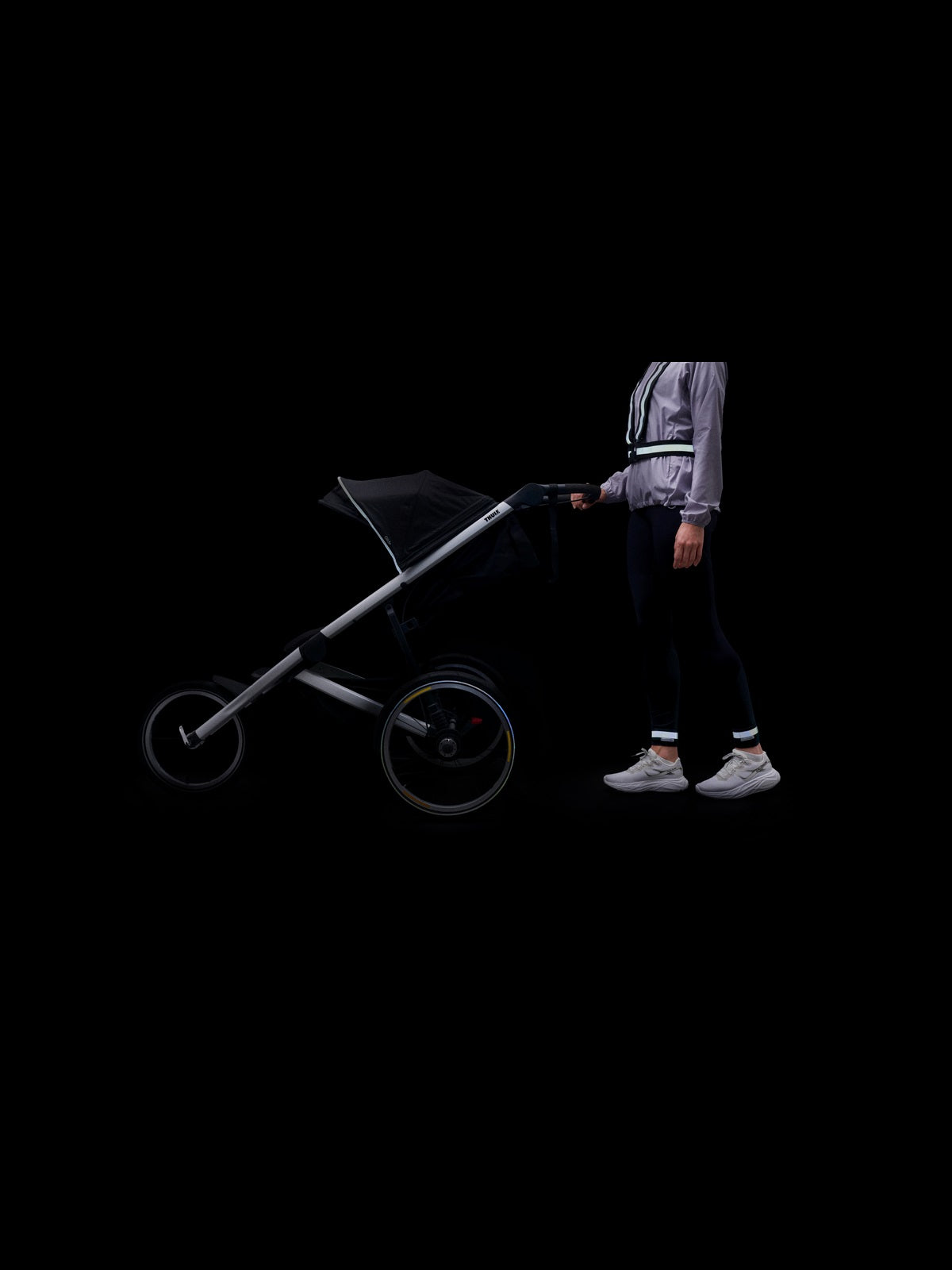 Szelki rowerowe BOOKMAN Reflective Cross Belt czarny