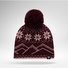 Czapka juniorska ROSSIGNOL Jr Pompom Beanie bordowa
