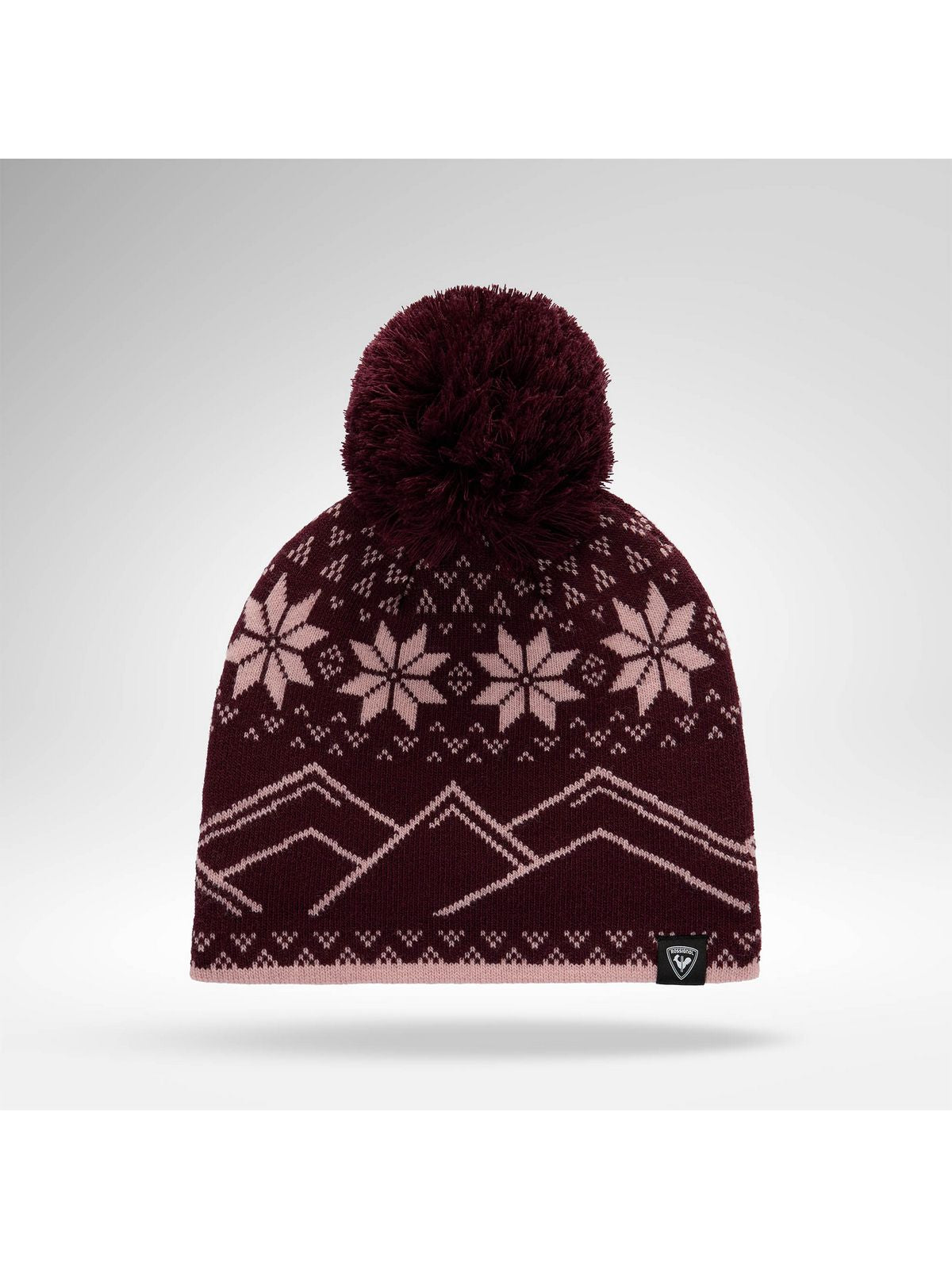 Czapka juniorska ROSSIGNOL Jr Pompom Beanie bordowa