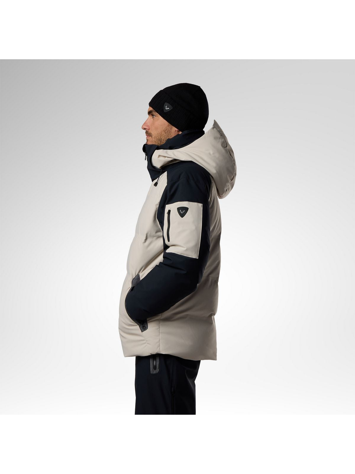 Kurtka narciarska męska ROSSIGNOL M Snowblaze Down Cb Ski Jacket szara