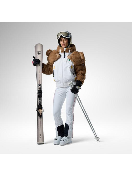 Spodnie narciarskie damskie ROSSIGNOL W Jcc Softshell Ski Pant białe
