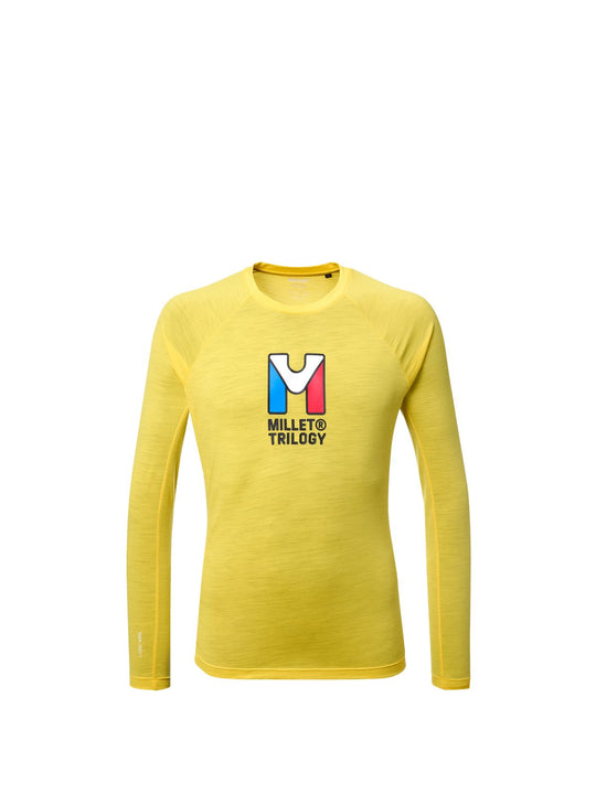 Koszulka męska MILLET M Trilogy Wool Ts Ls M żółta
