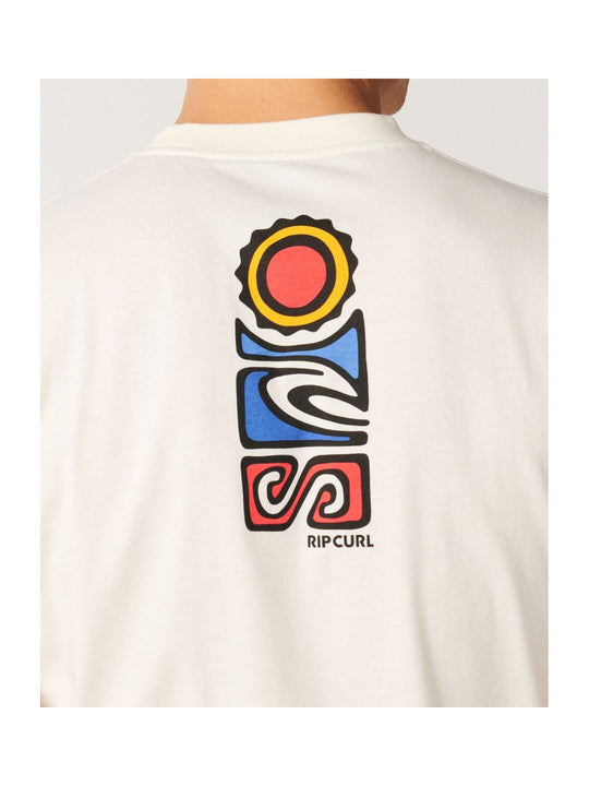 Koszulka męska RIP CURL S.Series Vc Stack Tee biała
