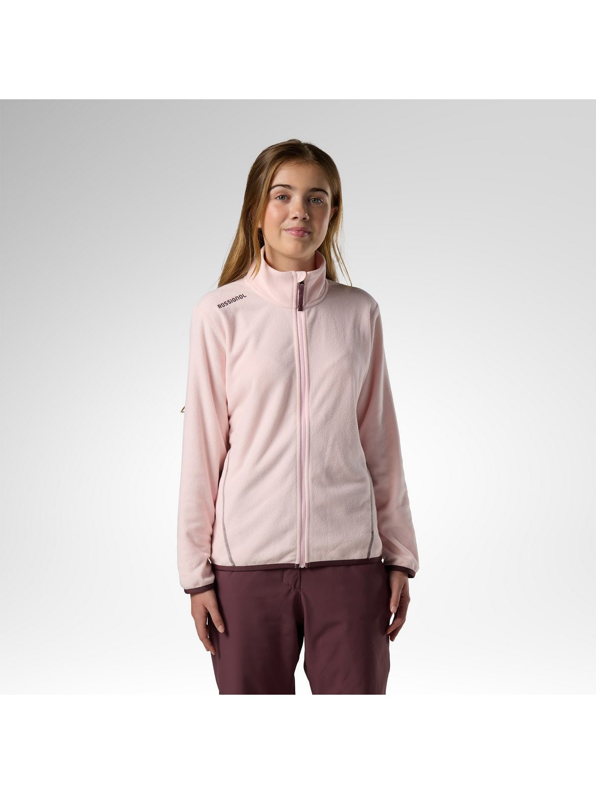 Bluza juniorska ROSSIGNOL Jr Polar Fleece Jacket różowa