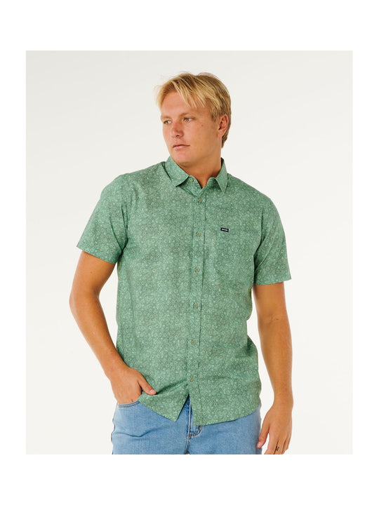 Koszula męska RIP CURL Hypno Micro S/S Shirt zielona
