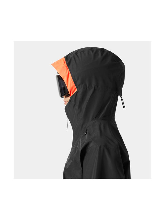 Kurtka narciarska damska HELLY HANSEN W EMIKO SHELL JACKET czarna
