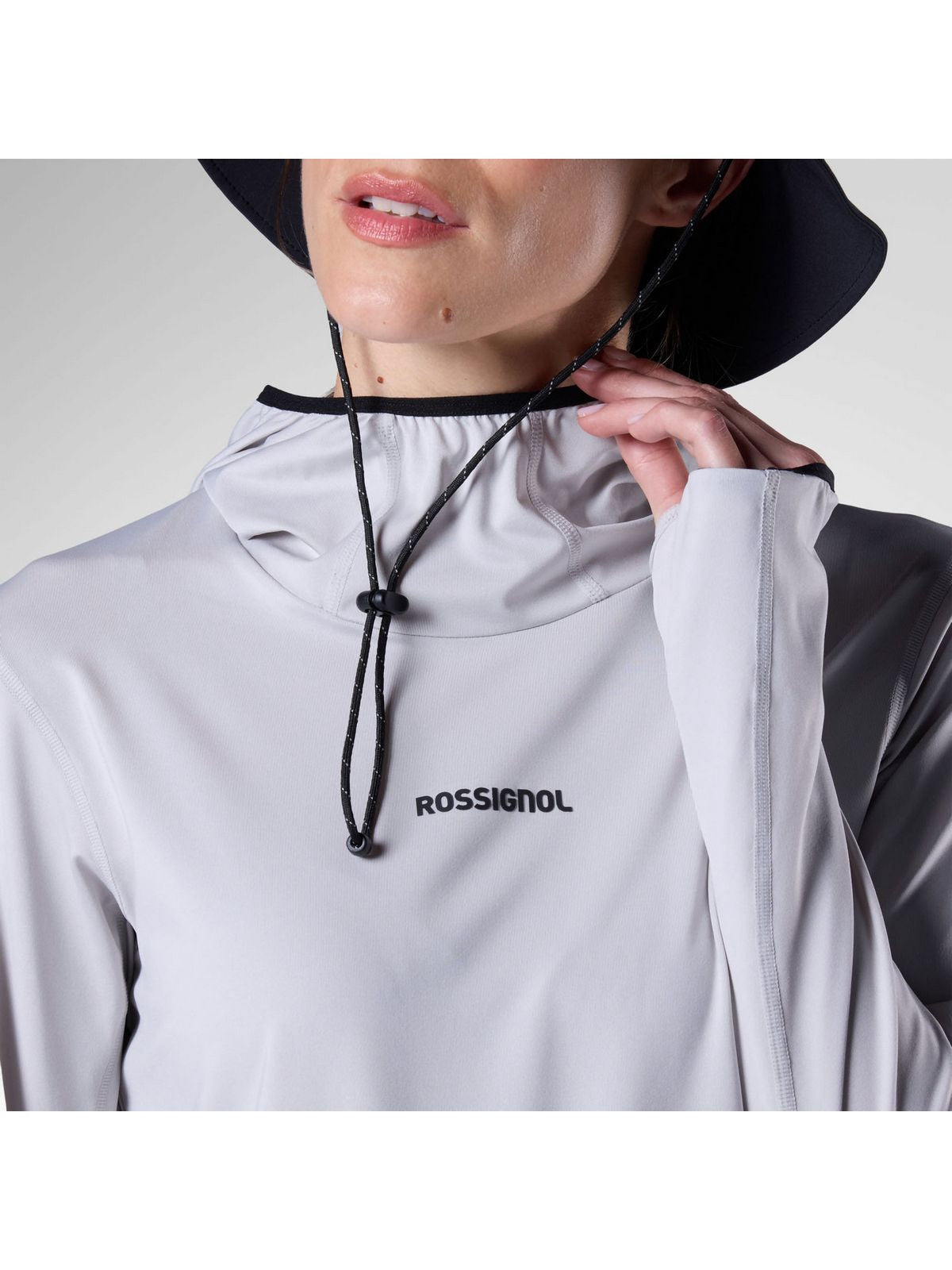 Bluza damska ROSSIGNOL W Westweg Sun Hoodie szara