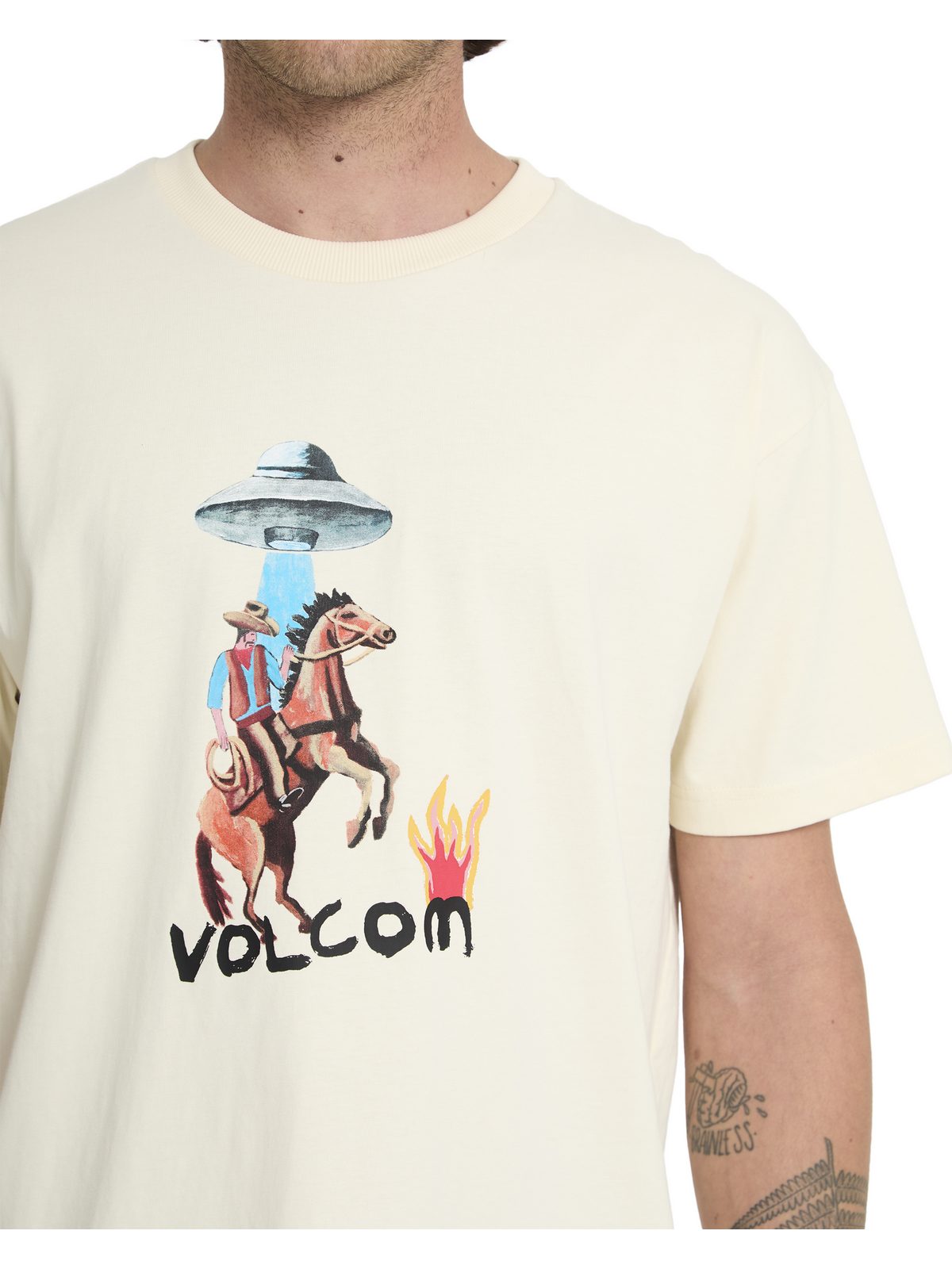 Koszulka męska VOLCOM Fa Mickey Mason 1 Sst biały