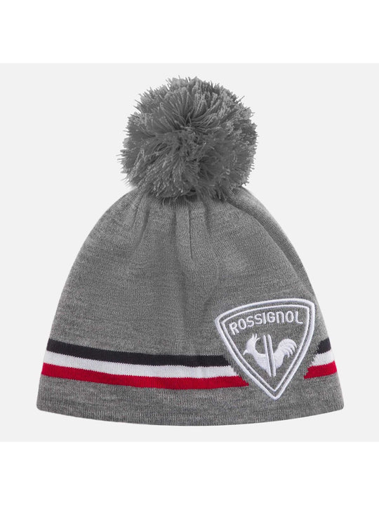 Czapka męska ROSSIGNOL Rooster Pompon szary
