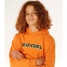 Bluza chłopięca RIP CURL Eternal Shred Logo Hood-Boy pomarańczowa
