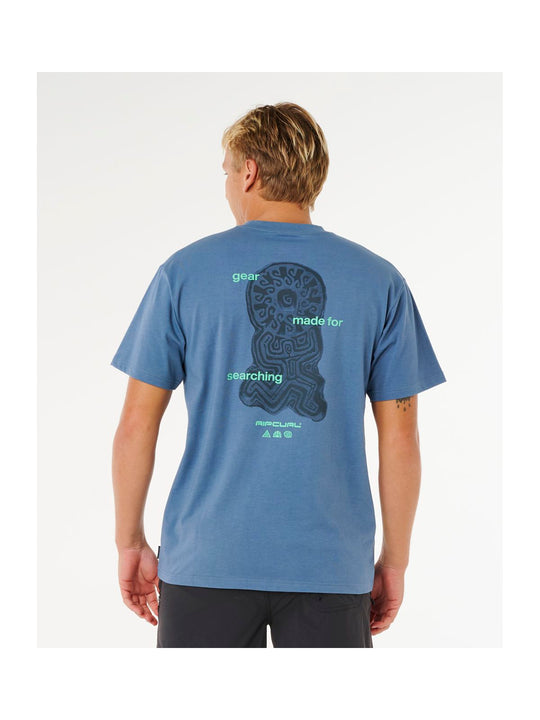 Koszulka męska RIP CURL Search Sundial Tee niebieska
