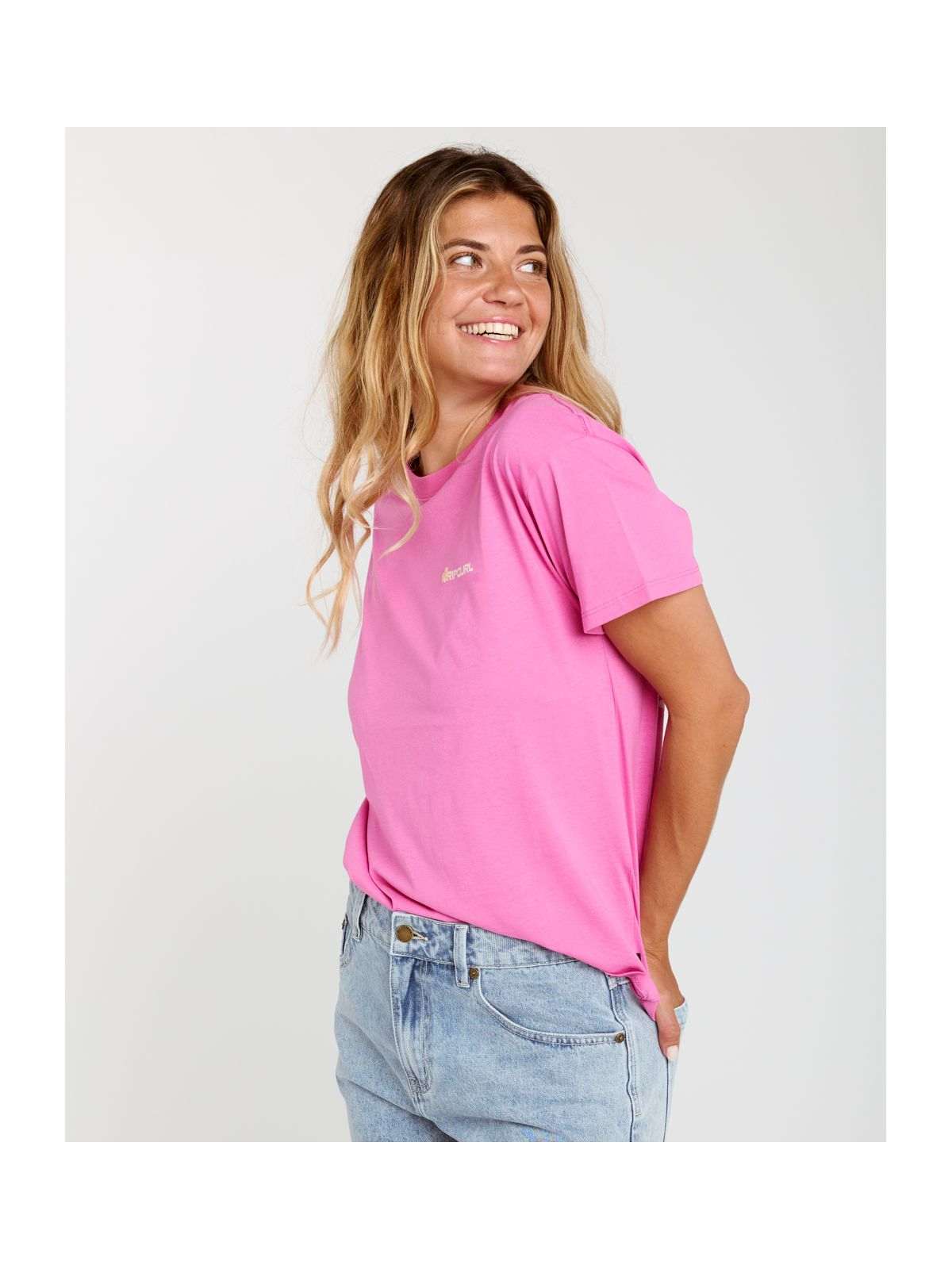 Koszulka damska RIP CURL Molokai Relaxed Tee różowa