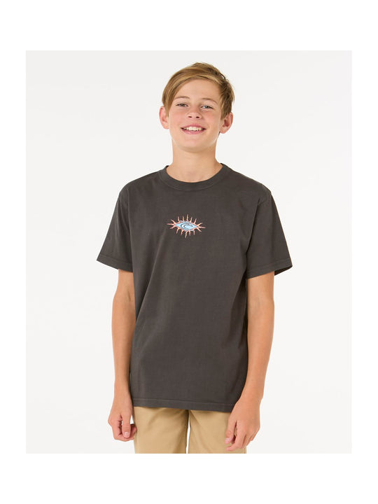 Koszulka dziecięca RIP CURL RAW ENERGY SKULL TEE - BOY czarna

