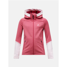 Bluza juniorska PEAK PERFORMANCE Rider Essentials Midlayer Zip Hood różowa
