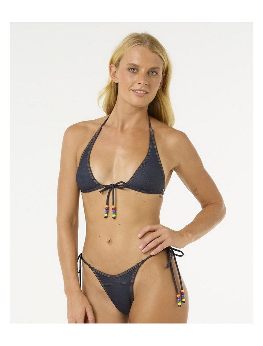 Stanik kąpielowy RIP CURL Dalias Denim Tri niebieski