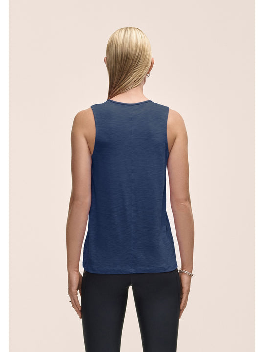 Koszulka treningowa damska treningowa CASALL Soft Texture Tank kolor niebieski
