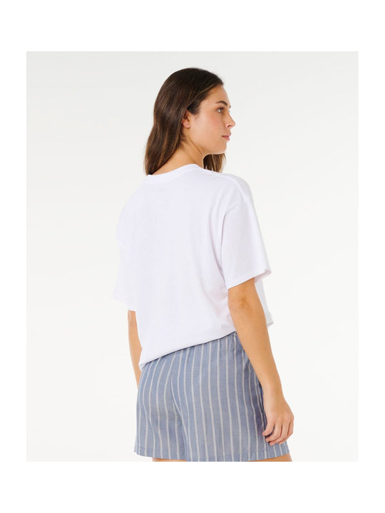 Koszulka damska RIP CURL Poolside Heritage Tee biała
